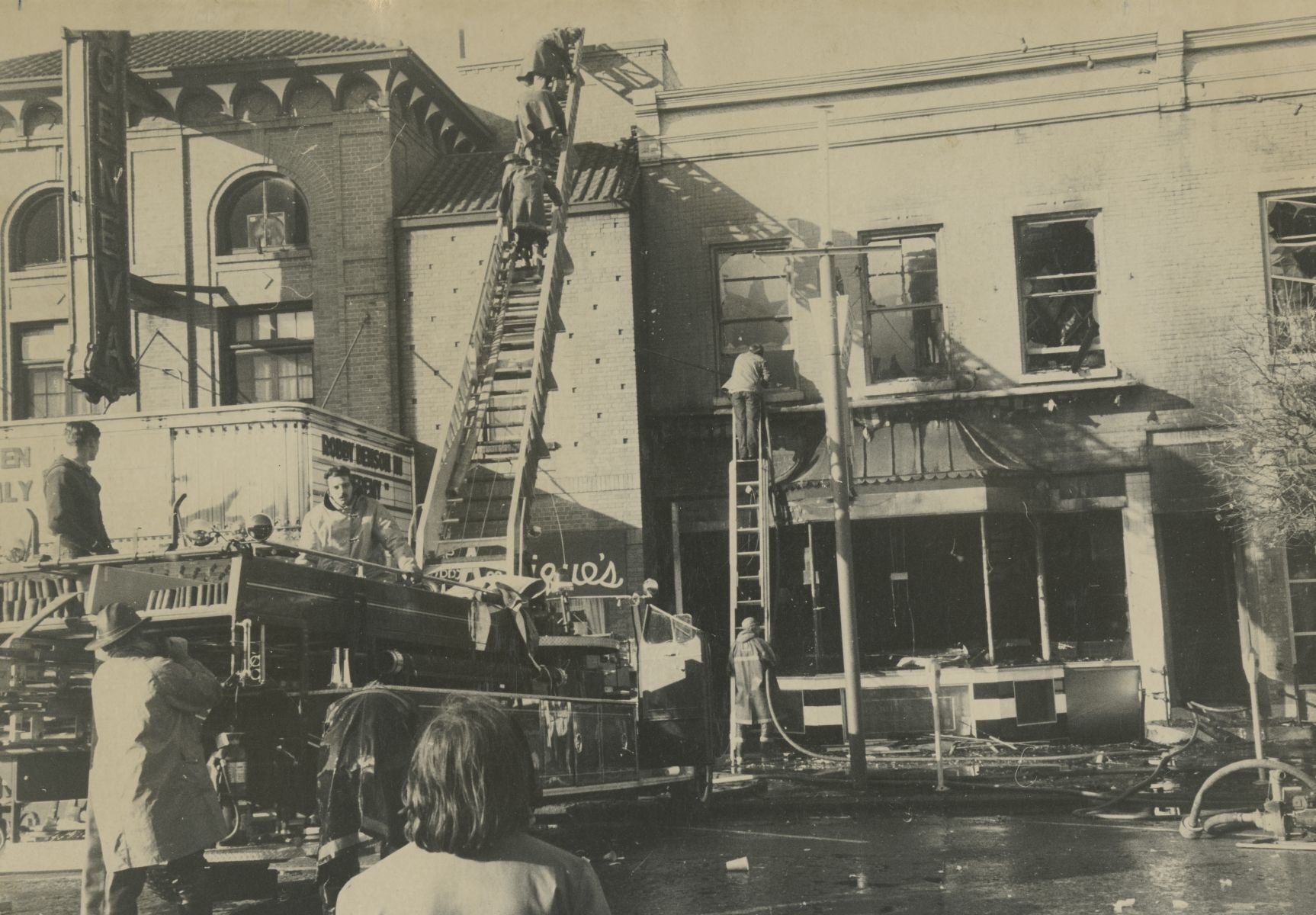 Geneva Theater next door Fire